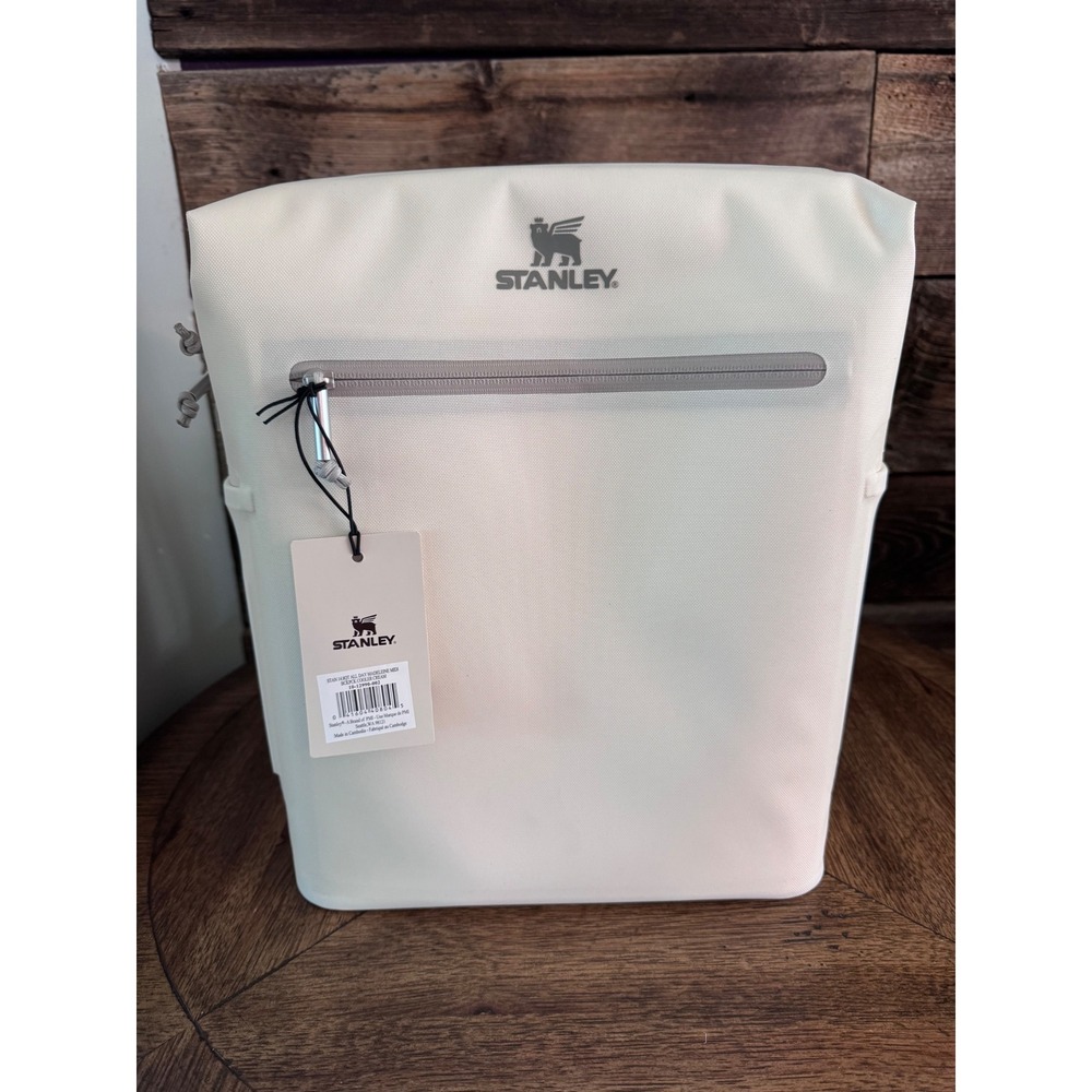 Stanley All Day Madeleine Midi Backpack Cooler Cream 14.8QT 10-12990-002 NEW